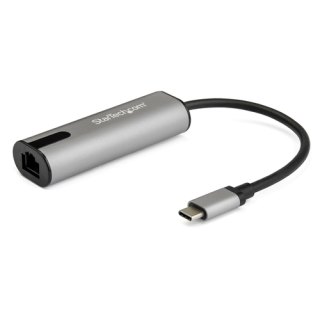 StarTech.com 2.5GbE USB C naar Ethernet Adapter NBASE-T NIC, USB 3.0 Type C 2.5/1 Gigabit/100 Mbps Multi Speed Netwerk, USB 3.1 Laptop naar RJ45/LAN, Thunderbolt 3 Compatibel, MacBook Pro Surface