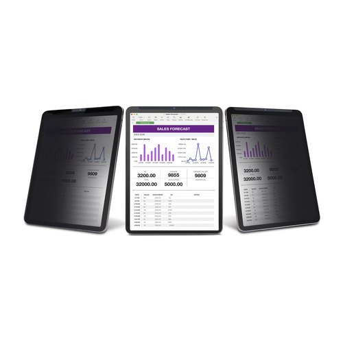 StarTech.com 4-Way 11-inch iPad Pro Privacy Filter, Portrait/Landscape Orientatie, Touch-Enabled, Anti-Glans Security Filter, +/- 30 Graden Kijkhoek, 51% Blauw Licht Vermindering