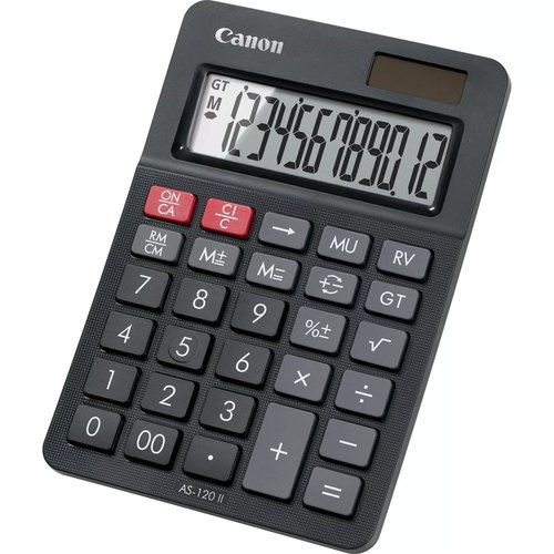 Canon AS-120 II calculator Desktop Rekenmachine met display Zwart