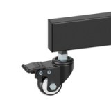 Manhattan Trolley voor tv’s en monitoren van 37–70 inch, VESA 200x200 tot 600x400 mm, max. 70 kg, zwart, controleer de vier montagegaten aan de achterzijde van het scherm, levenslange garantie