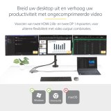 StarTech.com USB-C Triple Monitor Multiport Adapter, Dual 4K 60Hz + 4K 30Hz HDMI & DisplayPort, 3-Port USB Hub, 10Gbps, 100W PD Pass-Through, GbE, Travel Dock, Windows & ChromeOS