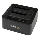 StarTech.com Dual Bay Hard Drive Cloner, Standalone USB 3.2 Gen 1 (5 Gbps) / eSATA naar 2.5/3.5" SATA III HDD/SSD Kloner/Copier, Harde Schijf Duplicator Dock, Hard Disk Copy