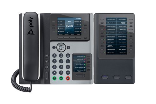 HP Poly Edge E400 IP-telefoon met PoE-ondersteuning