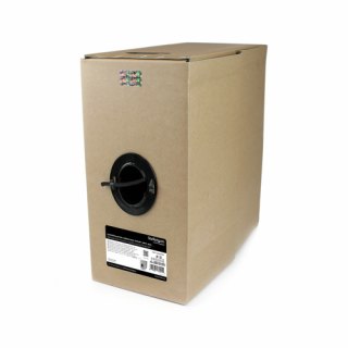 StarTech.com Cat6 netwerkkabel - 304,8 m ethernetkabel - solide - CMR-geclassificeerd - zwart