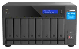 QNAP TVS-h874 NAS Tower Intel® Core™ i7 32 GB DDR4 0 TB QuTS hero Zwart