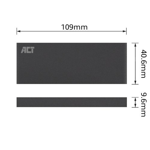 ACT M.2 SATA SSD behuizing, USB 3.2 Gen1