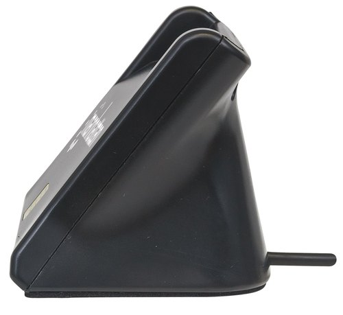 Manhattan USB-A smartcard-/SIM-kaartlezer, 480 Mbps (USB 2.0), verticaal desktopontwerp, frictie-insteekslot, kabel van 86 cm, zwart, 3 jaar garantie