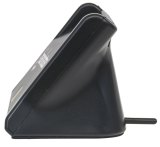 Manhattan USB-A smartcard-/SIM-kaartlezer, 480 Mbps (USB 2.0), verticaal desktopontwerp, frictie-insteekslot, kabel van 86 cm, zwart, 3 jaar garantie