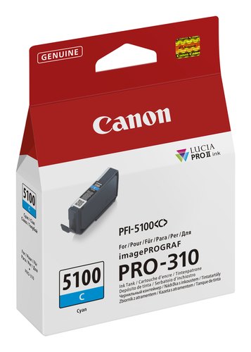Canon PFI-5100 C inktcartridge 1 stuk(s) Origineel Cyaan