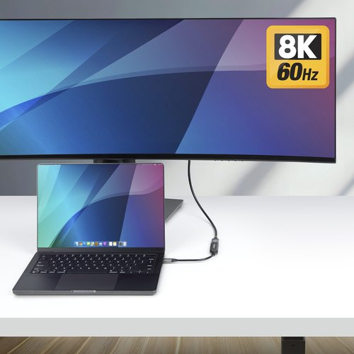StarTech.com USB-C naar HDMI Adapter, 8K 60Hz / 4K 120Hz, Thunderbolt / USB4 Compatibel, USB C naar HDMI 2.1 Converter, HDR10+, 20cm Kabel