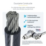 StarTech.com 25-Pack Universeel Laptop Kabelslot 2m, Security Kabel met Gedeelde Sleutel, Compatibel met Noble Wedge&reg;/Nano/K-Slot, Antidiefstal Snijbestendige Kabel