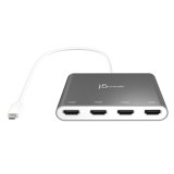 j5create JCA366-N USB-C™ naar 4-Port HDMI™ Multi-Monitor Adapter