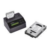 StarTech.com Single Bay Hard Drive Wisser, Standalone HDD/SSD Sanitizer/Eraser, 4Kn, USB 3.0 naar SATA III (6 Gbps), 9 Wismodi, LCD Display, Hard Disk Secure Erase Dock, DB-9 Printer Poort, TAA Compliant