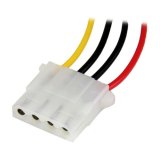 StarTech.com 30 cm Molex LP4-voedingsverlengkabel M/F