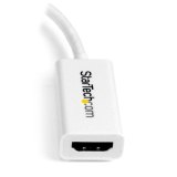 StarTech.com Mini DisplayPort naar HDMI 4K- audio video converter mDP 1.2 naar HDMI actieve adapter voor Mac Book Pro / Mac Book Air wit