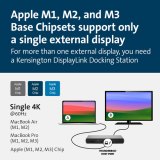 Kensington SD5760T Thunderbolt 4 Dual 4K Docking Station met 96W Power Delivery
