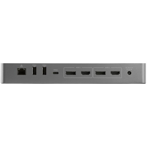 StarTech.com Thunderbolt 3 Dock met USB-C Host Compatibiliteit - Dual 4K 60Hz DisplayPort 1.4 en Dual HDMI 2.0 - Single 8K - TB3/USB-C Laptop Docking Station - 96W PD, 5xUSB - 10Gbps