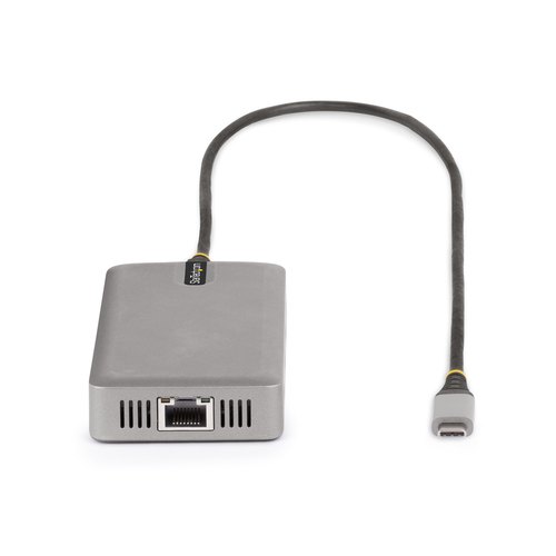 StarTech.com USB-C Triple Monitor Multiport Adapter, Dual 4K 60Hz + 4K 30Hz HDMI & DisplayPort, 3-Port USB Hub, 10Gbps, 100W PD Pass-Through, GbE, Travel Dock, Windows & ChromeOS