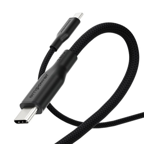 PanzerGlass empower™ by ® Racing 240W USB-C to USB-C Cable | USB 2.0 | 2M | Space Black USB-kabel Zwart