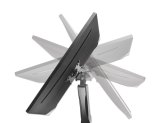 Manhattan Bureaubeugel voor 2 TV’s en monitoren (Volledig Verstelbaar met veer), voor schermen 10"–27", met tafelklem of bladdoorvoer, VESA-compatibiliteit: 75x75 en 100x100 mm (controleer de afmetingen van de vier montagegaten aan de achterzijde)