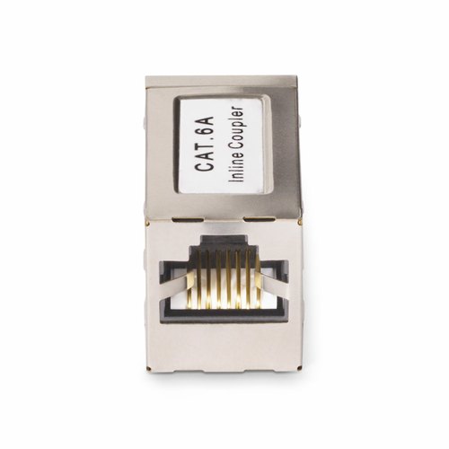 StarTech.com Shielded RJ45 Koppelstuk, Inline Cat6a Coupler, Female naar Female (F/F) T568B Connector, Shielded Ethernet Kabel Verlengstuk