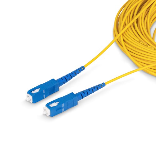 StarTech.com 30m SC naar SC (UPC) OS2 Single Mode Simplex Glasvezel Kabel, 9/125µm, Laser Optimized, 40G/100G, Flexibel Buigen, Low Insertion Loss, LSZH Fiber Patchkabel