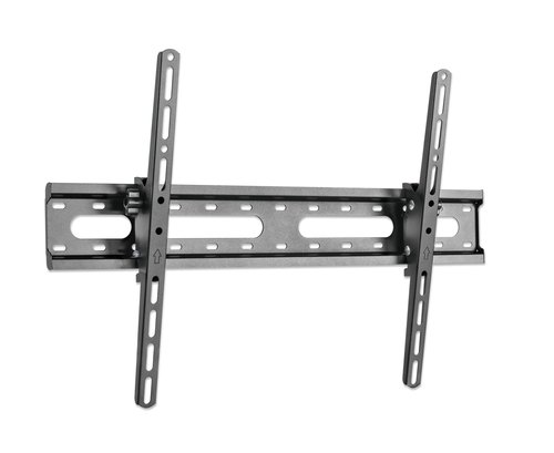 Manhattan Wandbeugel voor TV’s en monitoren (Kantelbaar), voor schermen 37"–65", VESA-compatibiliteit: van 200x200 tot 600x400 mm (controleer de afmetingen van de vier montagegaten aan de achterzijde), max 45 kg, zwart