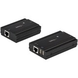StarTech.com 4-Port USB 2.0 Extender Hub over Single CAT5e/CAT6 Ethernet Kabel (RJ45) - 100m - USB Extender Hub Adapter Kit - Metalen Behuizing - Extern Gevoed - 480 Mbps