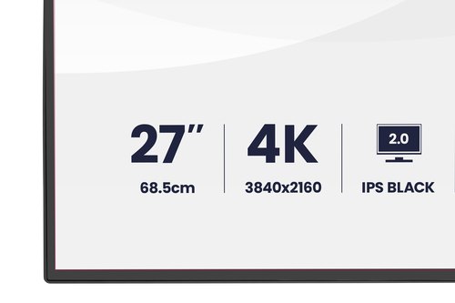 iiyama PROGRAPHIC HB2701UHSNP-B1 computer monitor 68,6 cm (27") 3840 x 2160 Pixels 4K Ultra HD LCD Zwart