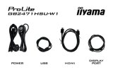 iiyama G-MASTER GB2471HSU-W1 computer monitor 60,5 cm (23.8") 1920 x 1080 Pixels Full HD LED Wit