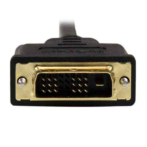 StarTech.com 1m Mini HDMI naar DVI Kabel, DVI-D naar HDMI Kabel (1920x1200p), 19 Pin HDMI Mini Male naar DVI-D Male, Digital Monitor Kabel Adapter M/M, Mini HDMI naar DVI Adapter
