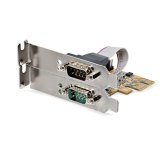StarTech.com 2-Port PCI Express Seriële Interface Kaart, Dual Port PCIe naar RS232 (DB9) Seriële Kaart, 16C1050 UART, Low/Full Profile Beugels, COM Retentie, Voor Windows/Linux