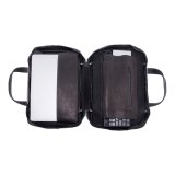 R-Go Tools Laptoptas R-Go Viva, full-grain leer, ergonomisch met geïntegreerde laptopstandaard, sociaal product, voor 15,6 inch, zwart