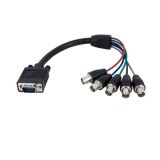 StarTech.com 30 cm Coax HD15 VGA-naar-5 BNC RGBHV-monitorkabel M/F