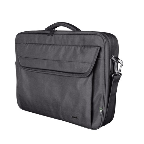 Trust Atlanta Laptop Tas 15,6 inch Eco - Laptop schoudertas – Voor laptops tot 15,6 inch – Gerecycled materiaal – Zwart