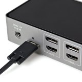 StarTech.com USB-C & USB-A Dock - Hybride Universeel Triple Monitor Laptop Docking Station DisplayPort & HDMI 4K 60Hz - 85W Power Delivery, 6x USB Hub, GbE, Audio - USB 3.1 Gen 2 10Gbps