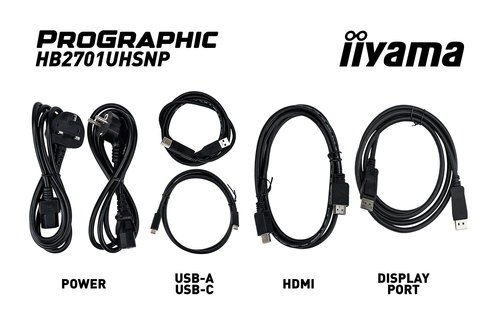 iiyama PROGRAPHIC HB2701UHSNP-B1 computer monitor 68,6 cm (27") 3840 x 2160 Pixels 4K Ultra HD LCD Zwart