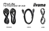 iiyama ProLite T2752MSC-B1AG computer monitor 68,6 cm (27") 1920 x 1080 Pixels Full HD LED Touchscreen Zwart