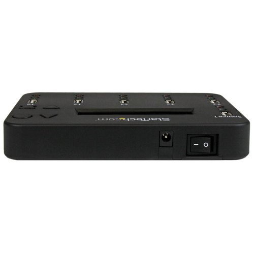 StarTech.com Standalone 1 naar 5 USB Thumb Drive Cloner en Wisser, Multiple USB Flash Drive Kloner,System/File/Whole-Drive Copy aan 1.5 GB/min, Single en 3-Pass Erase, LCD Display