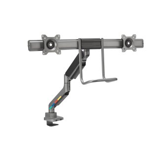DUAL GAS ARM WITH CROSSBAR AND HANDLE