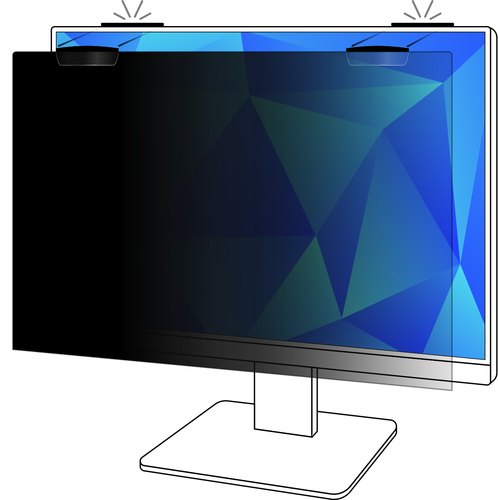 3M Privacy Filter voor 23.8in Volledig Scherm Monitor met COMPLY™ Magnetische Bevestiging, 16:9, PF238W9EM