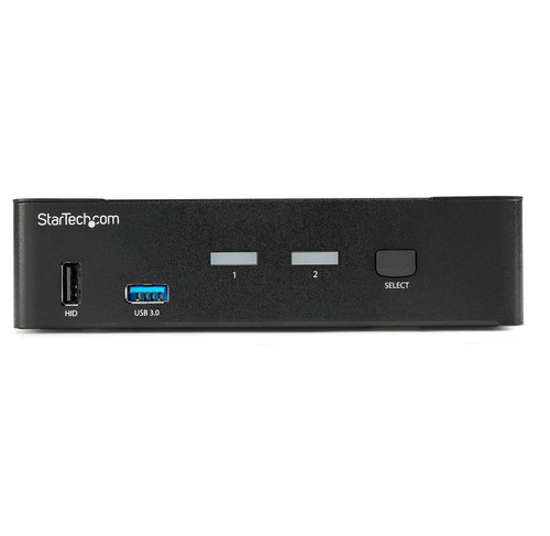StarTech.com 2 Port DisplayPort KVM Switch, 4K 60Hz, Single Display, Dual Port UHD DP 1.2 USB KVM Switch met Geïntegreerde USB 3.0 Hub & Audio, Dell HP Apple Lenovo, TAA Compliant