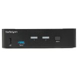 StarTech.com 2 Port DisplayPort KVM Switch, 4K 60Hz, Single Display, Dual Port UHD DP 1.2 USB KVM Switch met Geïntegreerde USB 3.0 Hub & Audio, Dell HP Apple Lenovo, TAA Compliant