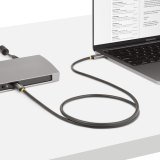 StarTech.com 1m USB4 Kabel, USB-IF Gecertificeerde USB-C Kabel, 40 Gbps, USB Type-C Data Transfer Kabel, 100W Power Delivery, 8K 60Hz, Compatibel met Thunderbolt 4/3/USB 3.2