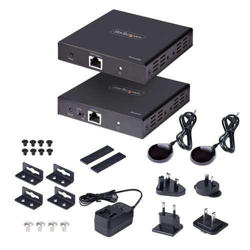 StarTech.com 4K HDMI Extender Over CAT5/CAT6 Kabel, 4K 60Hz HDR Video Extender Tot 70m, HDMI Verlenger Over UTP/Ethernet Kabel, S/PDIF Audio Out, HDMI Transmitter/Receiver Kit