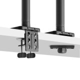 StarTech.com Monitor Arm voor Bureau, Tot 49in 32:9 Ultrawide Curved Monitors, Mechanische Springveer Arm, C-Klem/Doorvoertule, VESA 75x75/100x100, Afstelling zonder gereedschap, Draagvermogen 20kg