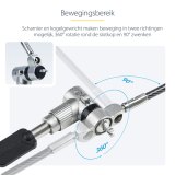 StarTech.com 25-Pack Universeel Laptop Kabelslot 2m, Security Kabel met Gedeelde Sleutel, Compatibel met Noble Wedge&reg;/Nano/K-Slot, Antidiefstal Snijbestendige Kabel