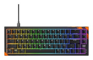 CHERRY K5 PRO TMR COMPACT toetsenbord Gamen USB QWERTY Amerikaans Engels Zwart, Oranje