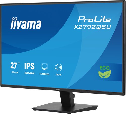 iiyama ProLite X2792QSU-B1 computer monitor 68,6 cm (27") 2560 x 1440 Pixels Quad HD LED Zwart