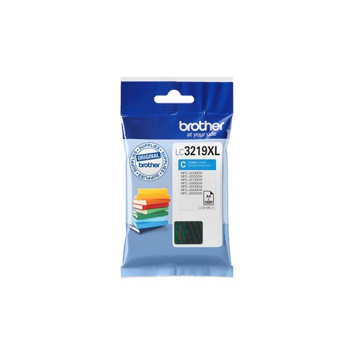 Brother LC3219XLC inktcartridge 1 stuk(s) Origineel Hoog (XL) rendement Cyaan